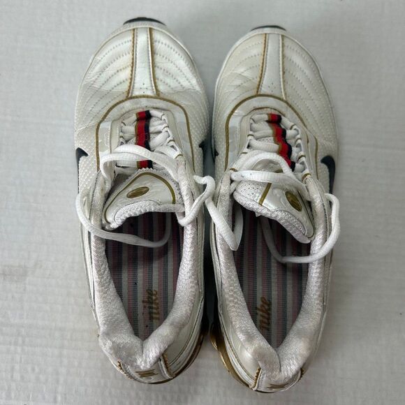 Nike Shox Turbo Pearl White Camo Gold Running 316546-141 2007 Size 7.5 - Picture 5 of 8